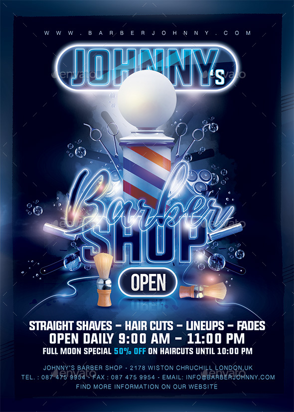 Barber Shop Flyer
by n2n44  in Corporate
gráficos sobre Barbería