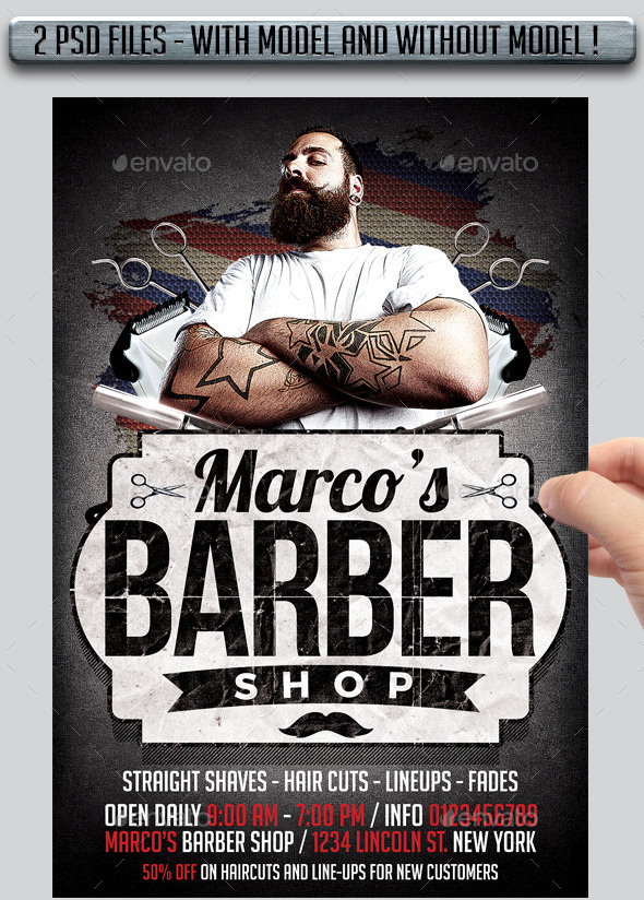 Barbershop Flyer by MatteoGianfreda  in Flyers