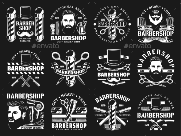 Barbershop Premium Haircut Salon Beard Shaving
by VectorTradition  in Health Medicine