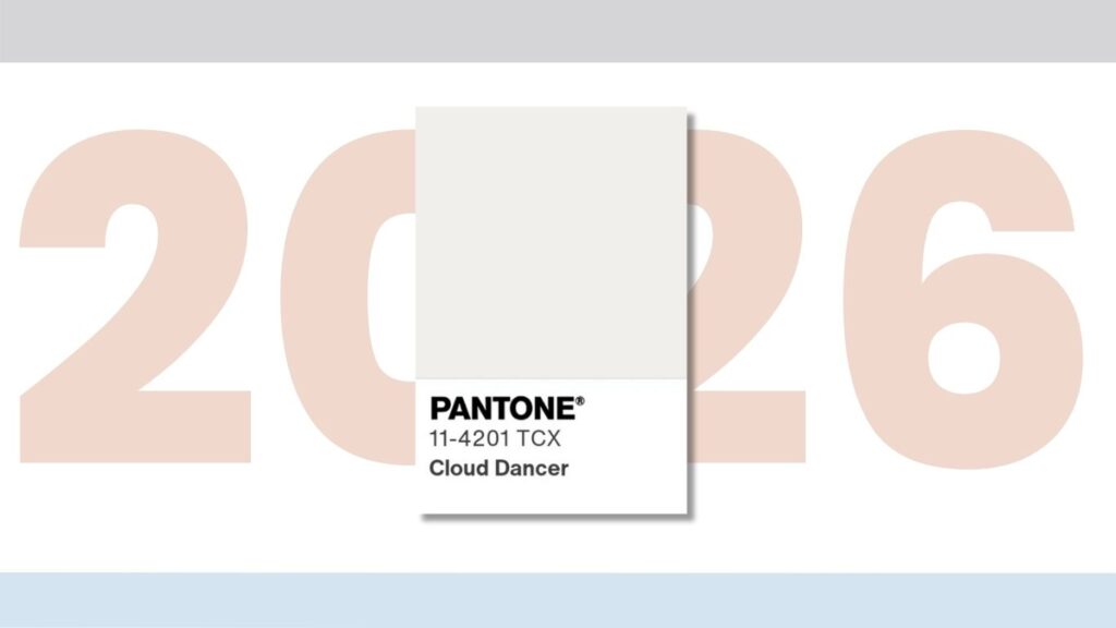 PANTONE Cloud Dancer es el Color del Año 2026