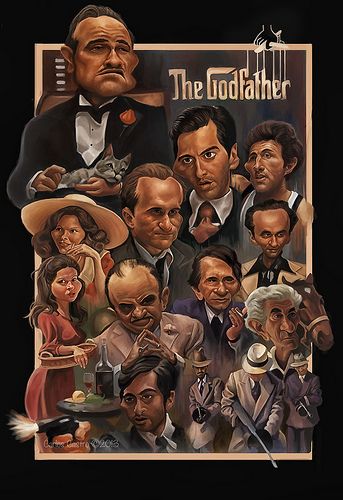 Carlos Castro Pérez  The Godfather  Poster Illustration of The Godfather Movie
